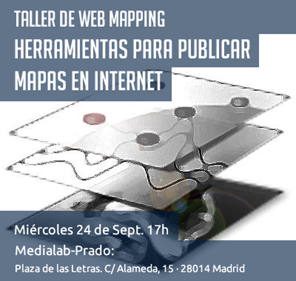 Cartel de anuncio del Taller de Web Mapping